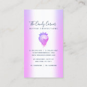 Aardbeien Chocolate Confection Paarse Drives Visitekaartje (Achterkant)