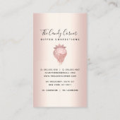 Aardbeien Chocolate Confection Roos Gold Drives Visitekaartje (Achterkant)