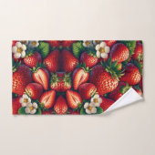 Aardbeien Cottagecore Bad Handdoek (Handdoek)