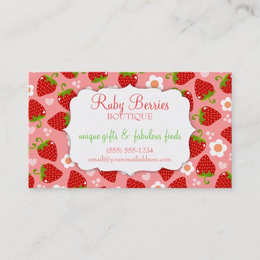 Aardbeien Coupon (Voorkant)