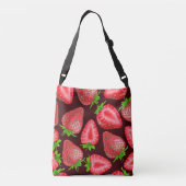 Aardbeien Crossbody Tas (Achterkant)