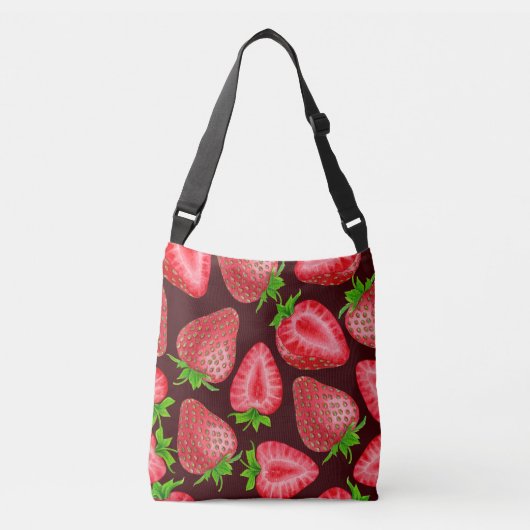 Aardbeien Crossbody Tas (Voorkant)