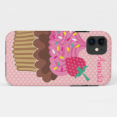 Aardbeien Cupcake Aangepaste iPhone 5 Case-Mate Ho Case (Achterkant (horizontaal))