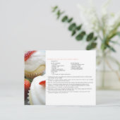 Aardbeien Cupcakes Recipe Card Briefkaart (Staand voorkant)