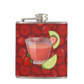 Aardbeien Daiquiri Heupfles (Voorkant)