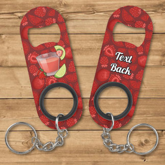 Aardbeien Daiquiri Sleutelhanger Flesopener Mini Flessenopener