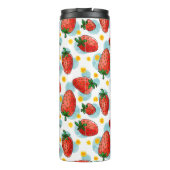 Aardbeien & Daisies Thermal Tumbler Thermosbeker (Achterkant)