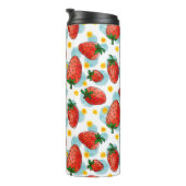 Aardbeien & Daisies Thermal Tumbler Thermosbeker (Geroteerd rechts)