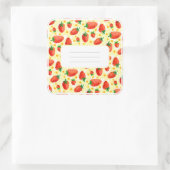 Aardbeien & Daisies Waterverf Sticker (Tas)