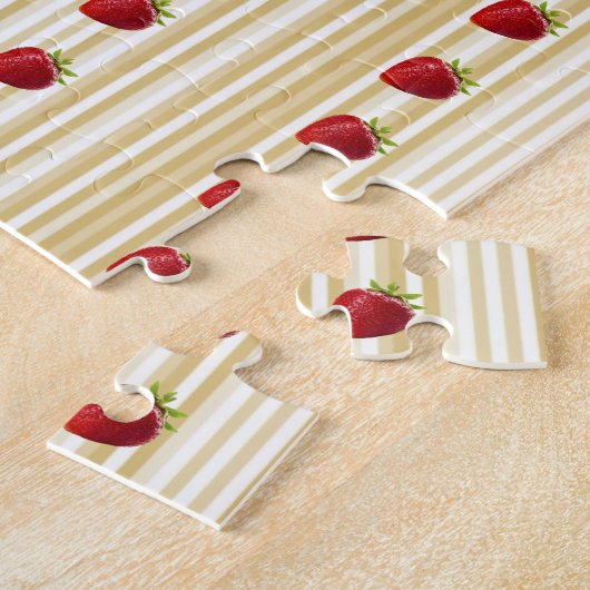 aardbeien Daisy Jigzaag Puzzle Daisy Legpuzzel (Zijkant)