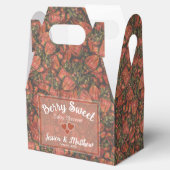 Aardbeien Dank u Baby shower Favor Box Bedankdoosjes (Geopend)