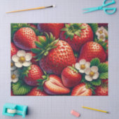 Aardbeien Decoupage  Tissuepapier (Craft)