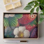 Aardbeien Decoupage  Tissuepapier (Geschenk)