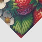 Aardbeien Decoupage  Tissuepapier (Detail)
