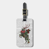 Aardbeien Deer Bagagelabel (Voorkant verticaal)