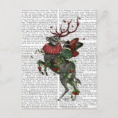 Aardbeien Deer Briefkaart (Voorkant)