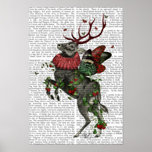 Aardbeien Deer Poster