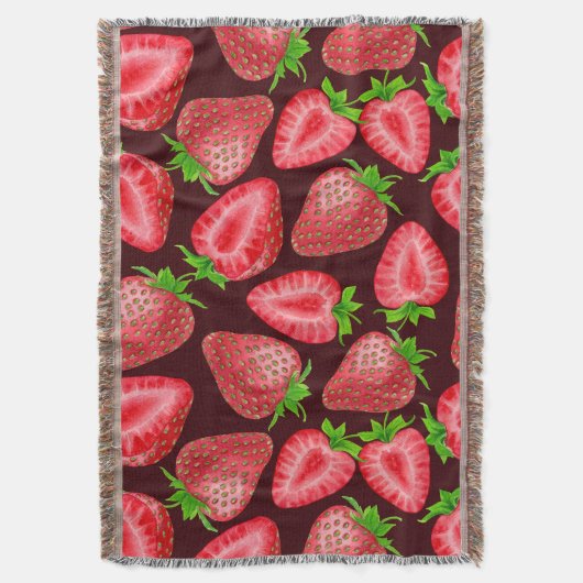 Aardbeien Deken (Voorkant Verticaal)