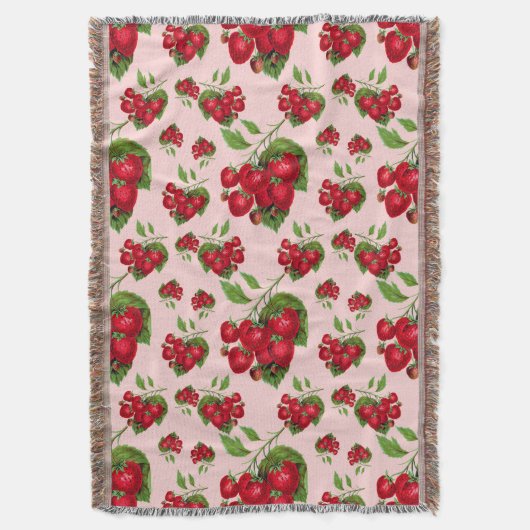 Aardbeien Deken (Voorkant Verticaal)