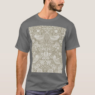 Aardbeien Diep Ivoor, William Morris T-shirt
