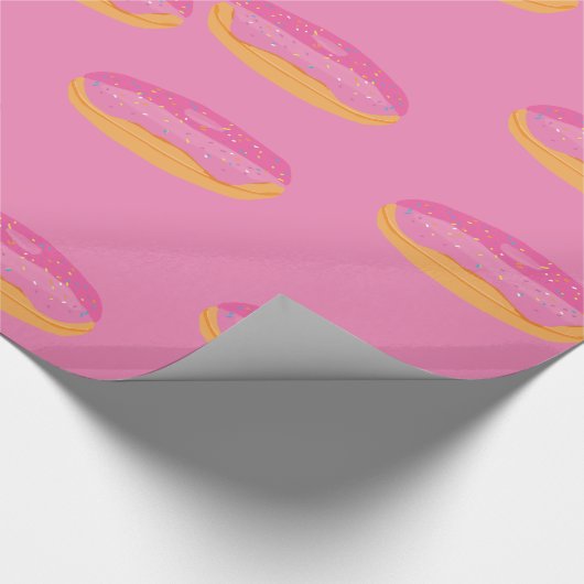 Aardbeien Donuts Sweet Cadeaupapier (Hoek)