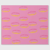 Aardbeien Donuts Sweet Cadeaupapier (Vlak)