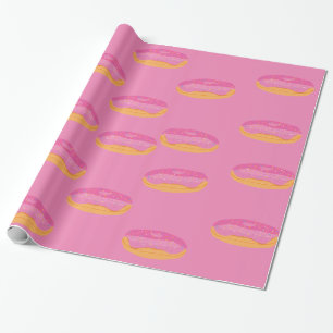Aardbeien Donuts Sweet Cadeaupapier