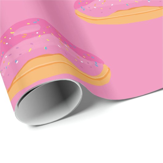 Aardbeien Donuts Sweet Cadeaupapier (Rol Hoek)