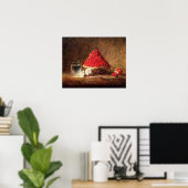 aardbeien - door Chardin Poster (Thuiskantoor)