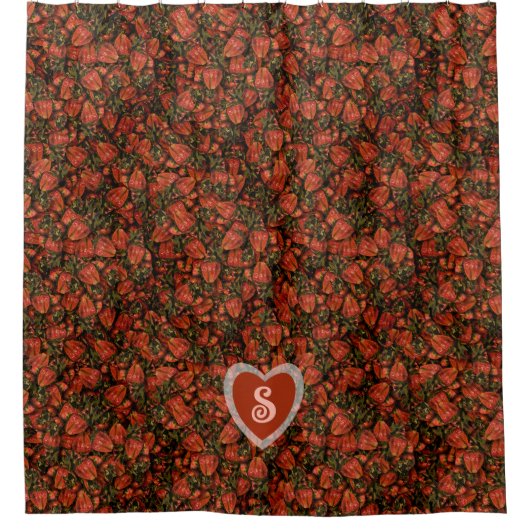 Aardbeien douchegordijn (Voorkant)