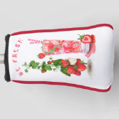Aardbeien Drink Summer fruits Golf Head Hoesje Golfheadcover (Voorkant)