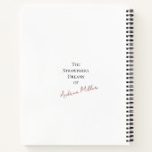 Aardbeien Droom Deluxe Spiraal Notebook Notitieboek (Achterkant)