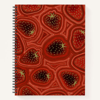 Aardbeien Droom Deluxe Spiraal Notebook Notitieboek