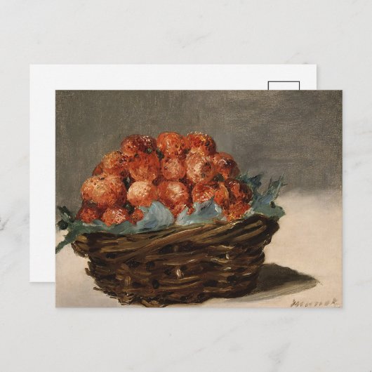 Aardbeien | Édouard Manet Briefkaart (Voorkant / Achterkant)