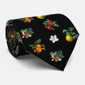  aardbeien en appelmokken zwart stropdas (Opgerold)