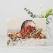 Aardbeien en bananen in een mandje | E. Meyner (Staand voorkant)