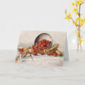 Aardbeien en bananen in een mandje | E. Meyner Kaart (Gele Bloem)