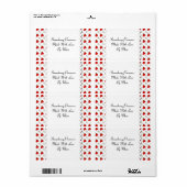 Aardbeien en bloemen - Etiket (Full Sheet)