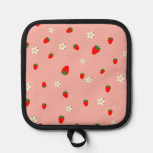 Aardbeien en Bloemen Pannenlap