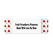 Aardbeien en bloemen Patroon Eigen label (Voorkant)