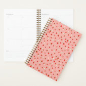 Aardbeien en bloemen patroon planner (Display)