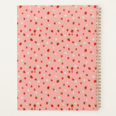 Aardbeien en bloemen patroon planner (Achterkant)
