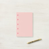 Aardbeien en Bloemen Patroon Post-it® Notes (Op bureau)