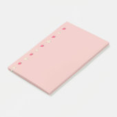 Aardbeien en Bloemen Patroon Post-it® Notes (Schuin)