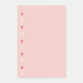Aardbeien en bloemen post-it® notes