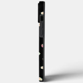 Aardbeien en bloemen Zwart Patroon Case-Mate iPhone Case (Achterkant / Links)