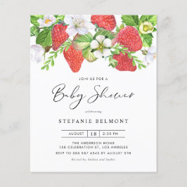 aardbeien en bloesems Baby shower