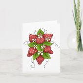 Aardbeien en Bloesems Notelkaarten Kaart (Voorkant)