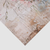 Aardbeien en bloesems Waterverf Decoupage Tissuepapier (Detail)