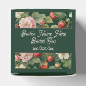 Aardbeien en Bloom  Vrouwelijke gunst doos Bedankdoosjes (Bovenkant)